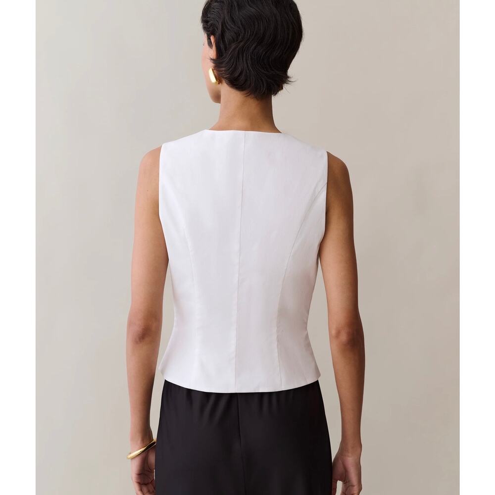 New Kourt Mayci Top white blouse size XL $147 - Picture 5 of 6